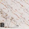 Panneau Mural - Blanc Or 2 - Effet Marbre - 250x120x0.3CM