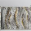 Panneau Mural - Gris Or - Effet Marbre - 250x120x0.3CM