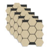 Panneau Hexagonal Acoustique Chêne – 69,3×56,7 cm – 18 mm – Lot de 5