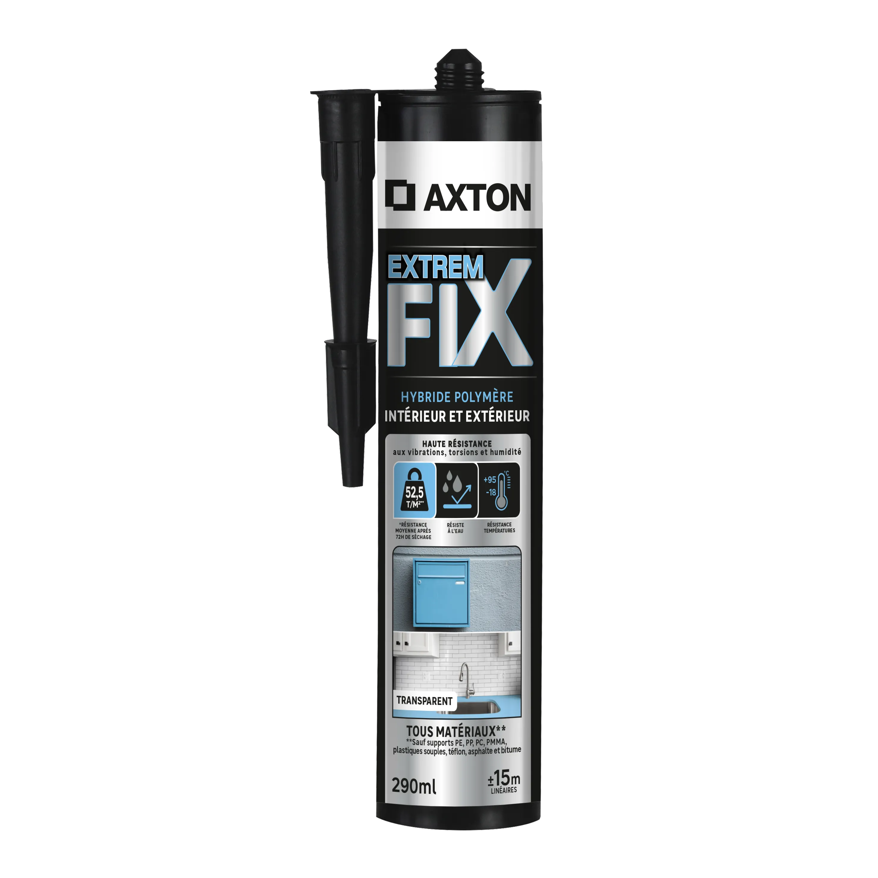 Cartouche de colle silicone